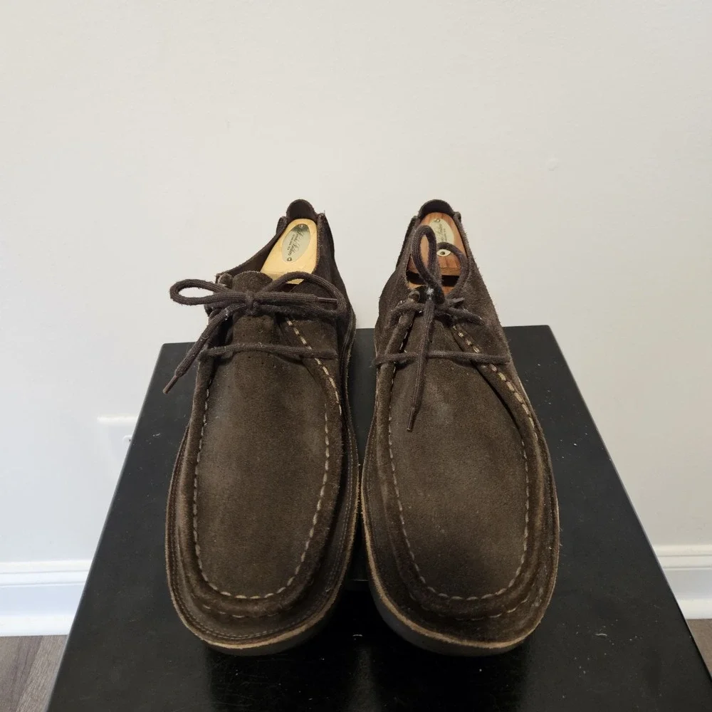 J Crew Y2K Sidney Chukka Boots Mens 11 Chocolate Brown Suede Leather Preppy